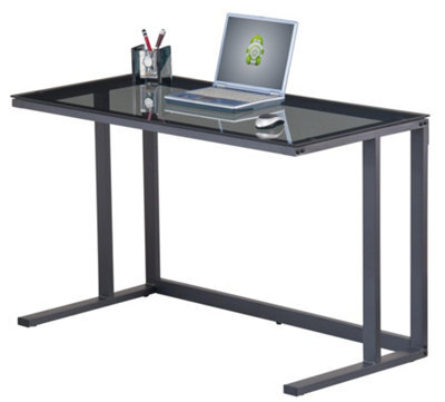 Alphason Air Desk With Top-Plate In Smoked Glass - image 1