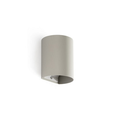 Luminosa Lighting Luminosa Sole Round Flush Wall Lamp Grey 1X Gu10