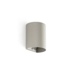 Luminosa Lighting Luminosa Sole Round Flush Wall Lamp Grey 1X Gu10