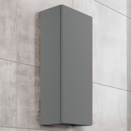 Lismore Matt Dust Grey Wall-Mounted Single Bathroom Cabinet (H) 720mm (W) 300mm (D) 19Cm - thumbnail 2