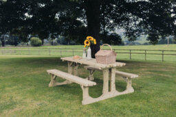 Churnet Valley Garden Furniture Ltd Churnet Valley Lunar Wooden Garden Picnic Table (150Cm) - thumbnail 2
