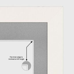 AK Frames 20X16 White Sleek Multi Photo Frame With Silver Mount - Holds 9 Apertures (2X) 7X5, (7X) 6X4 Photos - thumbnail 7