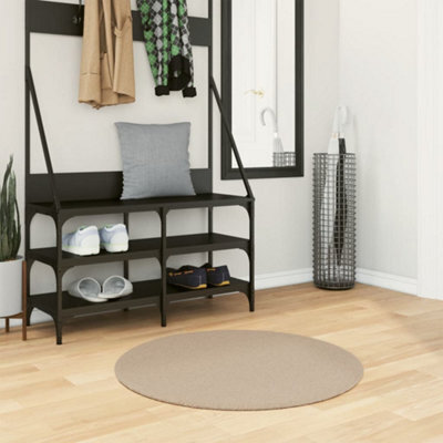 Berkfield Rug Huarte Short Pile Soft And Washable Sand Size  80 Cm - image 1