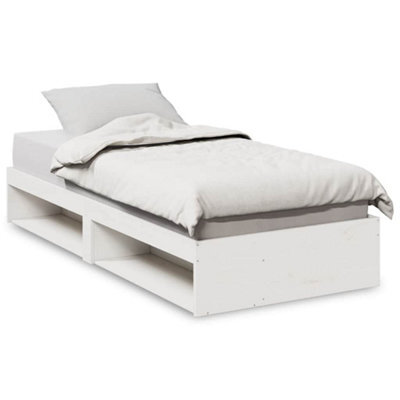 Berkfield Stylish Day Bed Without Mattress White 80X200 Cm Solid Wood Pine - image 1