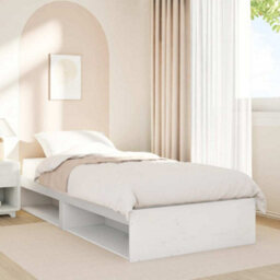 Berkfield Stylish Day Bed Without Mattress White 80X200 Cm Solid Wood Pine - thumbnail 4
