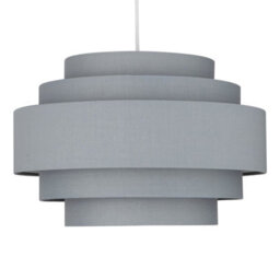 First Choice Lighting Pair Of Dark Grey 5 Tier Light Shades - thumbnail 3