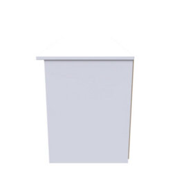 Dover 1 Drawer Open Tv Unit In Uniform Grey & White Matt (Ready Assembled) - thumbnail 2