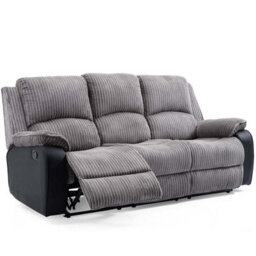 More4Homes Postana Manual Recliner Jumbo Cord 2+3 Seater Sofa Set (Grey) - thumbnail 3