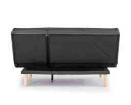 Home Detail Idris 3 Seater Dark Grey Fabric Padded Pillow Topped Wooden Legs Chaise Recliner Sofa Bed - thumbnail 7