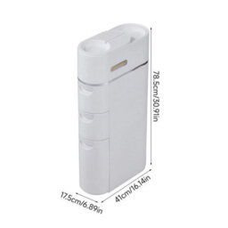 3 Drawers White Narrow Slim Storage Cabinet For Bathroom - thumbnail 2