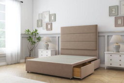 "Comfort Rosa Mink Plush Divan Bed Set 2 Drawers Same Side - 26"" Strutted 3' Single" - thumbnail 2