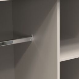 Pesaro Ready Assembled Contemporary Cashmere Tall Double Wardrobe (H)1970mm (W)740mm (D)530mm - thumbnail 3