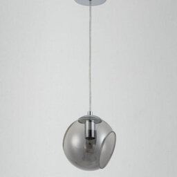 Pagazzi Lighting Pagazzi Nia Chrome Smoked 1-Light Pendant - thumbnail 3