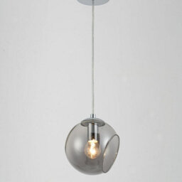 Pagazzi Lighting Pagazzi Nia Chrome Smoked 1-Light Pendant - thumbnail 2