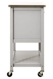Premier Housewares Interiors By Premier Compact Grey Kitchen Trolley, Sturdy Kitchen Trolley For Entertaining Guests, Versatile Kitchen Trolley - thumbnail 3