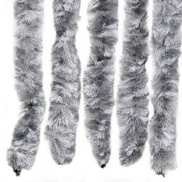Vidaxl Insect Curtain White And Grey 118X220 Cm Chenille - thumbnail 5