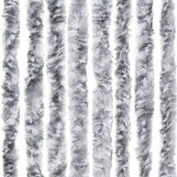 Vidaxl Insect Curtain White And Grey 118X220 Cm Chenille - thumbnail 6