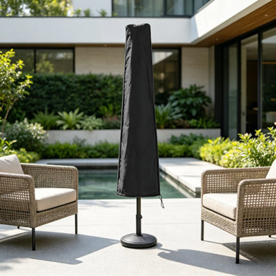 VRUC Patio Sun Shade Umbrella Parasol Cover 190Cm Black - image 1