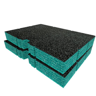 Shadow Foam Flex Stack Pack Drawers Foam Inserts (Teal 50mm) - image 1