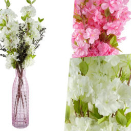 Pegdev - Pdl - Pack Of 6 X 100Cm Artificial Blossom Stems Pink Silk Flowers For Home Wedding Or Display Use - thumbnail 4
