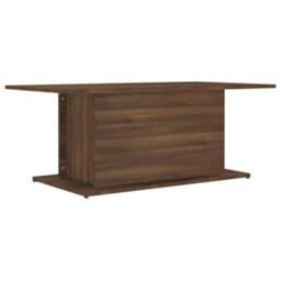 Berkfield Sturdy Coffee Table Brown Oak 102X55.5X40 Cm Engineered Wood - thumbnail 1