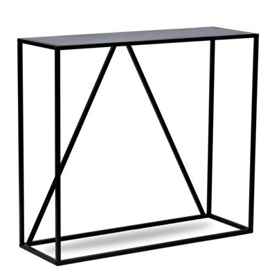 Nordlys Industrial Black Metal Console Table Industrial Style Living Room - image 1