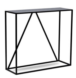 Nordlys Industrial Black Metal Console Table Industrial Style Living Room - thumbnail 2