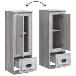 Berkfield Highboard Grey Sonoma 36X35.5X103.5 Cm Engineered Wood - thumbnail 8