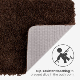 Allure Bath Fashions Shaggy Microfibre Bath Mat Non-Slip 40 X 60Cm - Coffee - thumbnail 6