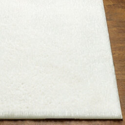 Livabliss Round Cloudy Shaggy-Solid Color Ivory Plush Soft Pile Living Bedroom Rug 120 X 120 Cm Easy Care, Non Shedding - thumbnail 5