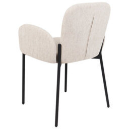 Beliani Set Of 2 Dining Chairs Albee Fabric Beige - thumbnail 6