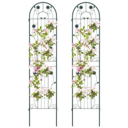 Costway 2 Pack 220 X 50Cm Garden Trellis Rustproof Metal Fencing Barrier Plant Support - thumbnail 1
