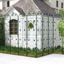 Costway 2 Pack 220 X 50Cm Garden Trellis Rustproof Metal Fencing Barrier Plant Support - thumbnail 4