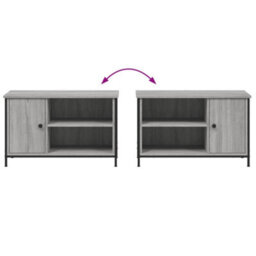 Berkfield Tv Cabinet Grey Sonoma 80X40X50 Cm Engineered Wood - thumbnail 9