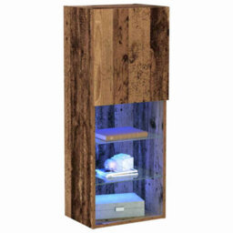 Berkfield Modern Tv Cabinet With Led Lights Old Wood 40,5X30X102 Cm - thumbnail 3