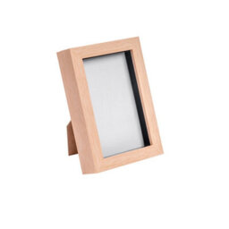 "Nicola Spring 4 X 6"" Photo Frame - Light Wood - 3D Photo Frame Picture Frame Box Portrait Display Case (17.5 X 12.5Cm)" - thumbnail 1