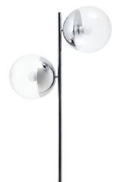 Orsina Sleek And Sturdy Silver Finish Metal Floor Lamp, Minimalist Design Bedroom Lamp, Versatile Lounge Lamp - thumbnail 5