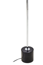 Orsina Sleek And Sturdy Silver Finish Metal Floor Lamp, Minimalist Design Bedroom Lamp, Versatile Lounge Lamp - thumbnail 4