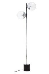 Orsina Sleek And Sturdy Silver Finish Metal Floor Lamp, Minimalist Design Bedroom Lamp, Versatile Lounge Lamp - thumbnail 2