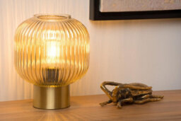 Lucide Maloto Glass Table Lamp Gold - thumbnail 3