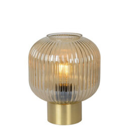 Lucide Maloto Glass Table Lamp Gold - thumbnail 1