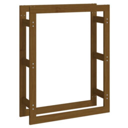 Walplus Firewood Rack Honey Brown 80X25X100 Cm Solid Wood Pine - thumbnail 2