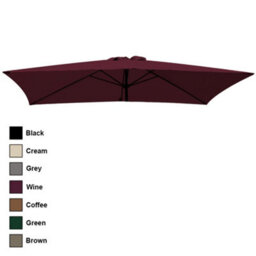 Rinse Bathrooms Wine Replacement Parasol Canopy Replacement Parasol Cover Fabric For Garden Umbrella 2X3M 6 Arm - thumbnail 2