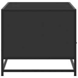 Berkfield Coffee Table Black 100X50X45 Cm Engineered Wood And Metal - thumbnail 6