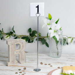 Argon Tableware 25 Table Numbers With 30Cm Holders - Place Cards & Holder Stands Set For Wedding, Restaurant, Memo & Party - thumbnail 5