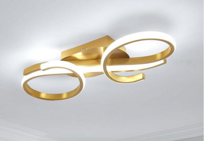Led Ceiling Light 36W Creative Gold Ceiling Lamp Led 42Cm Cool White - image 1
