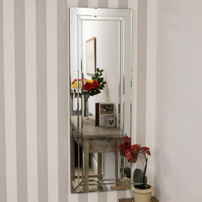 Mirroroutlet Cranbury All Glass Dress Mirror 120 X 40 Cm - image 1