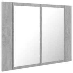 Led Bathroom Mirror Cabinet Concrete Grey 60X12X45 Cm Acrylic Mirror - thumbnail 1