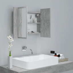 Led Bathroom Mirror Cabinet Concrete Grey 60X12X45 Cm Acrylic Mirror - thumbnail 6
