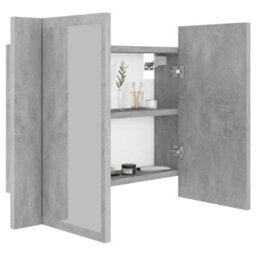 Led Bathroom Mirror Cabinet Concrete Grey 60X12X45 Cm Acrylic Mirror - thumbnail 2